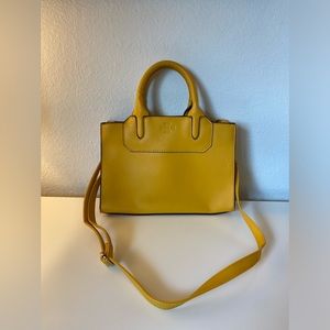 London Fog mustard yellow purse